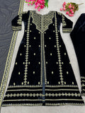 Designer Velvet Party Wear Set