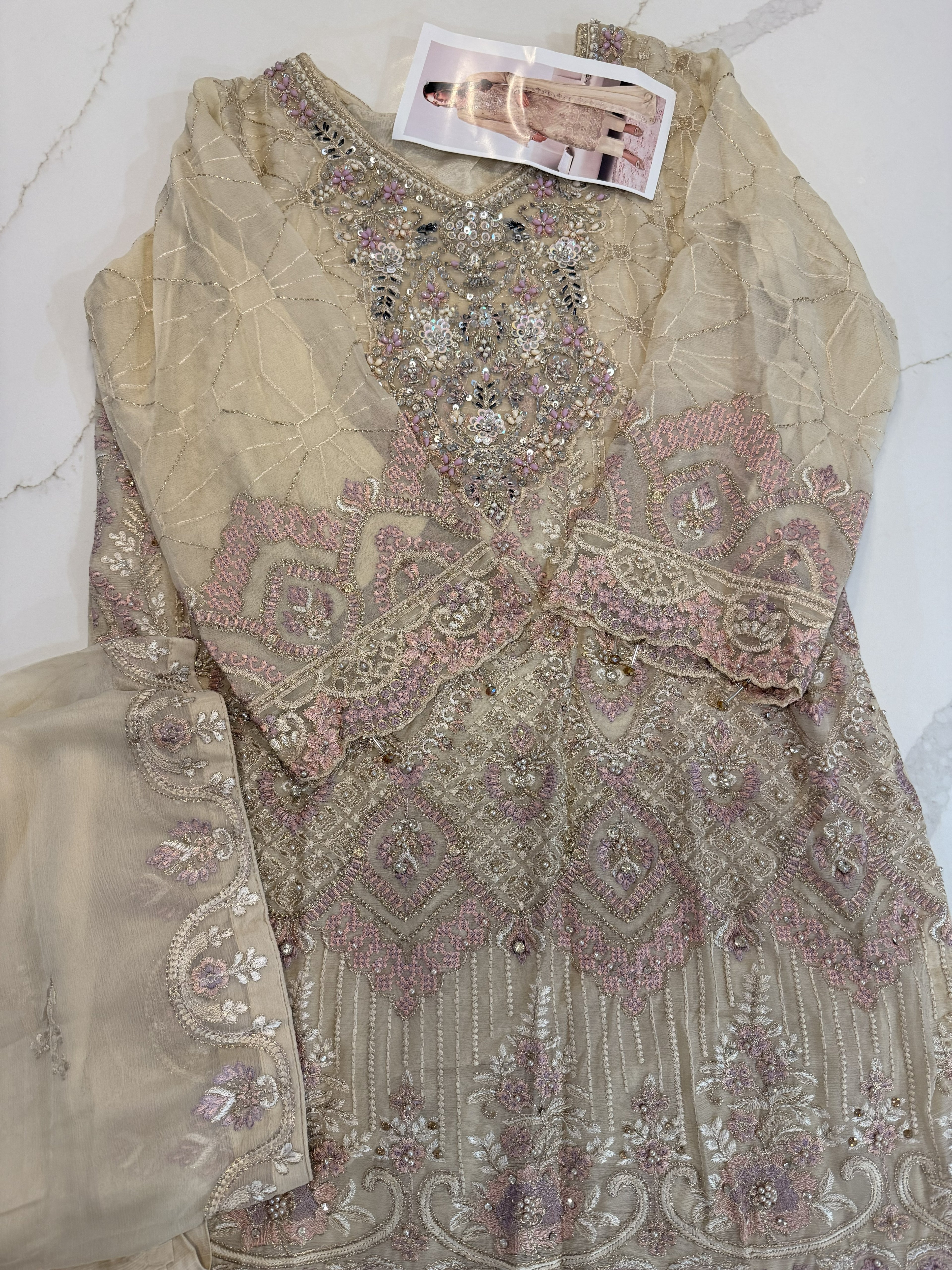 Designer Chiffon Embroidered Set